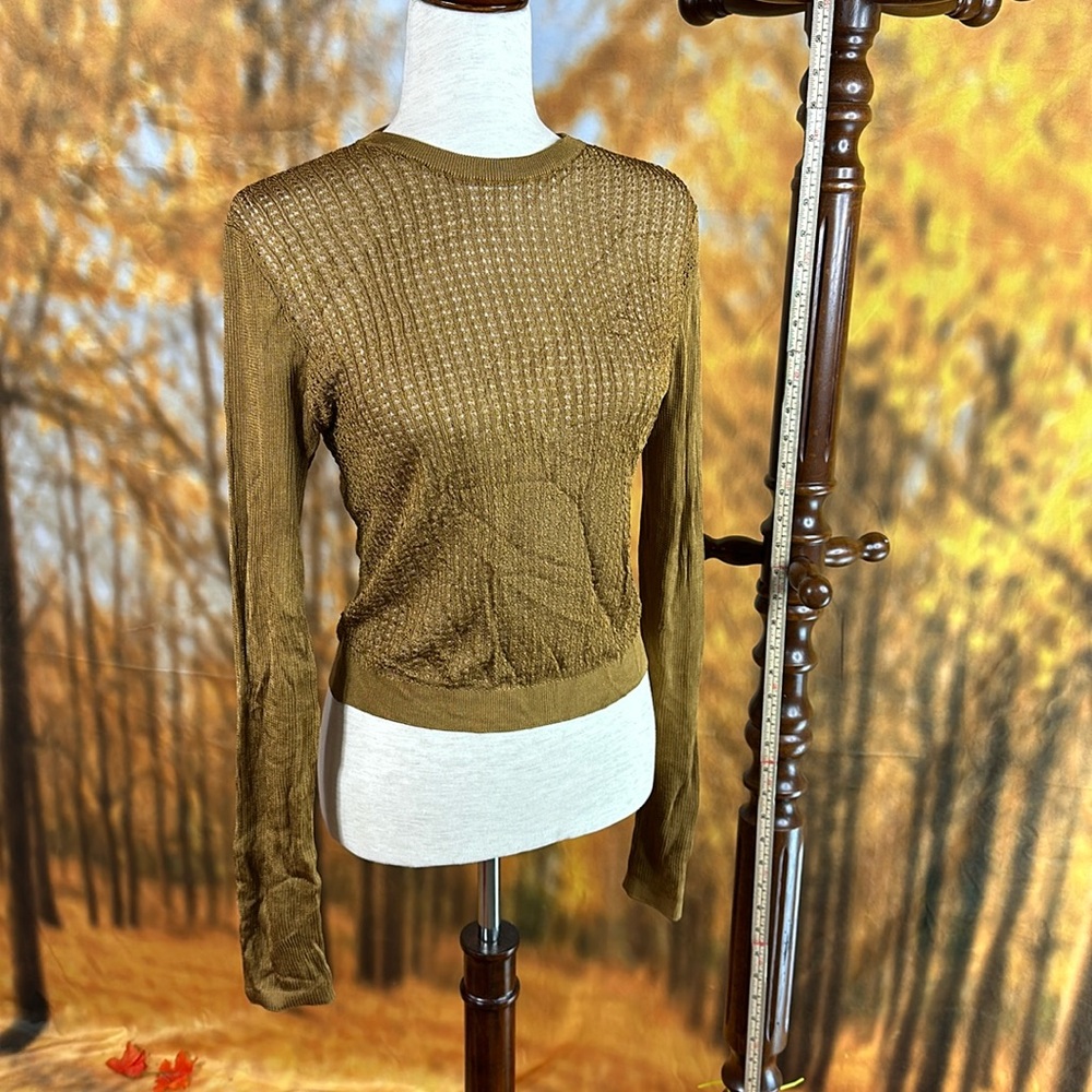 Bronze Classic , silky sheer knit, sweater like style